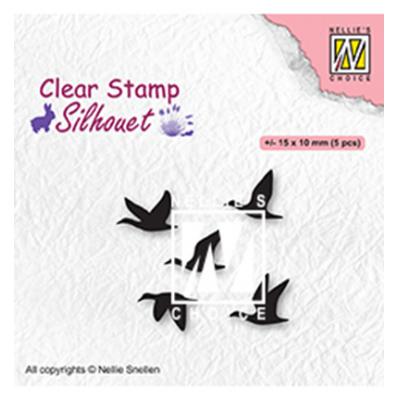Nellie's Choice Clear Stamps - Flying Birds
